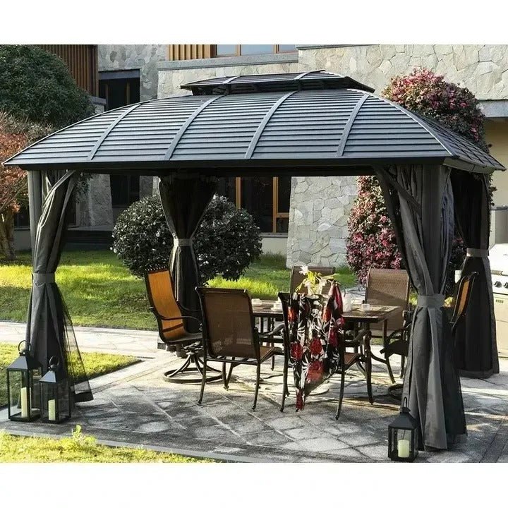 Barreras 12 Ft. W x 10 Ft. D Aluminum Patio Gazebo