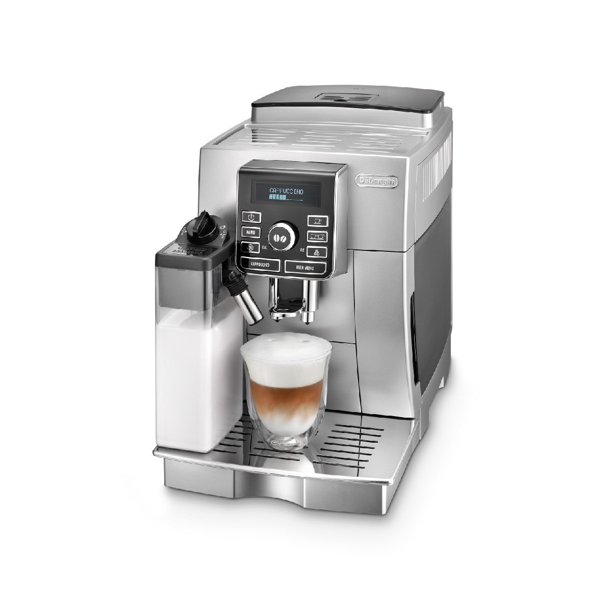 DeLonghi Magnifica Digital Super Automatic Coffee Machine with LatteCrema System (ECAM25462S) – REFURBISHED