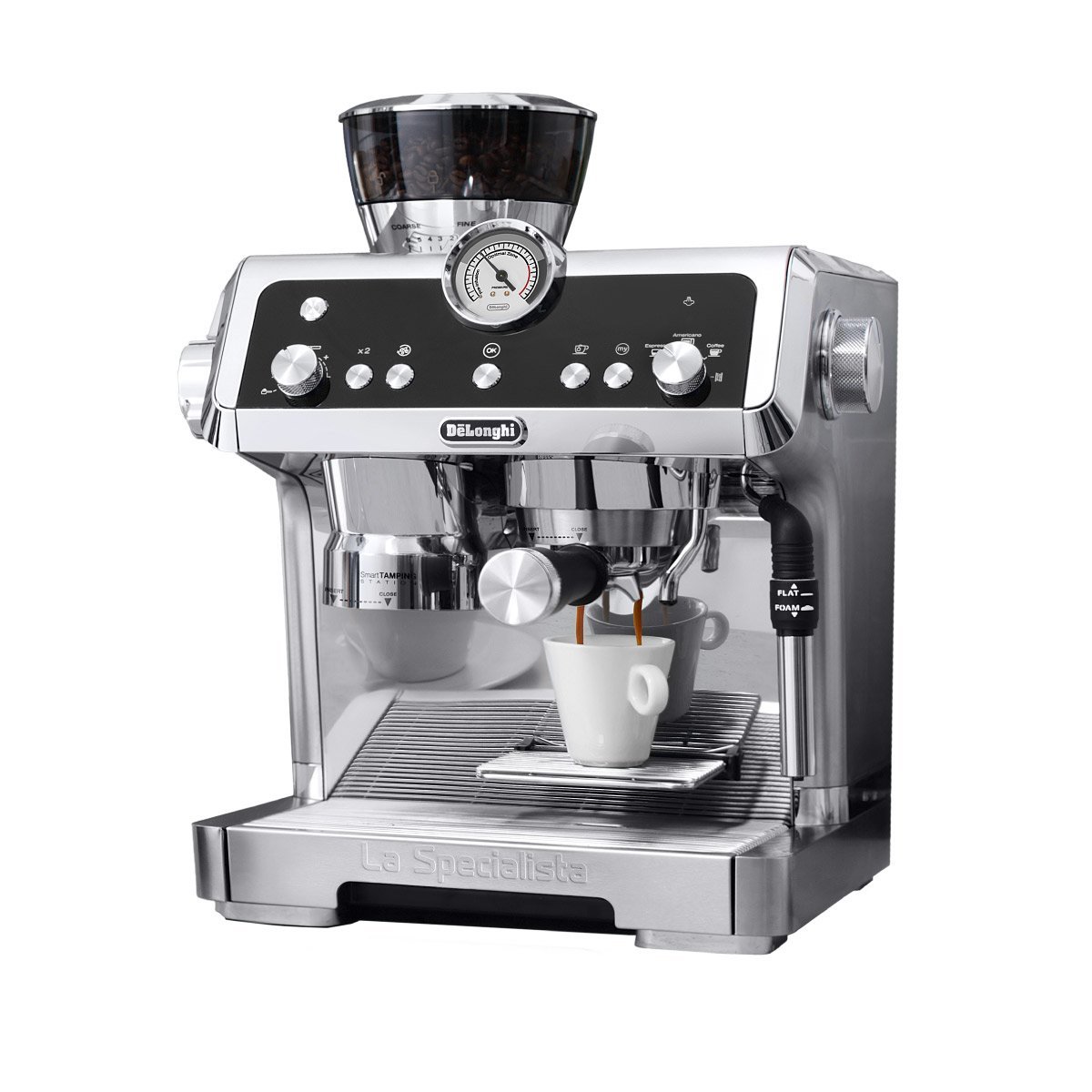 DeLonghi La Specialista Semi-Automatic Espresso Machine EC9335M (Silver) – REFURBISHED