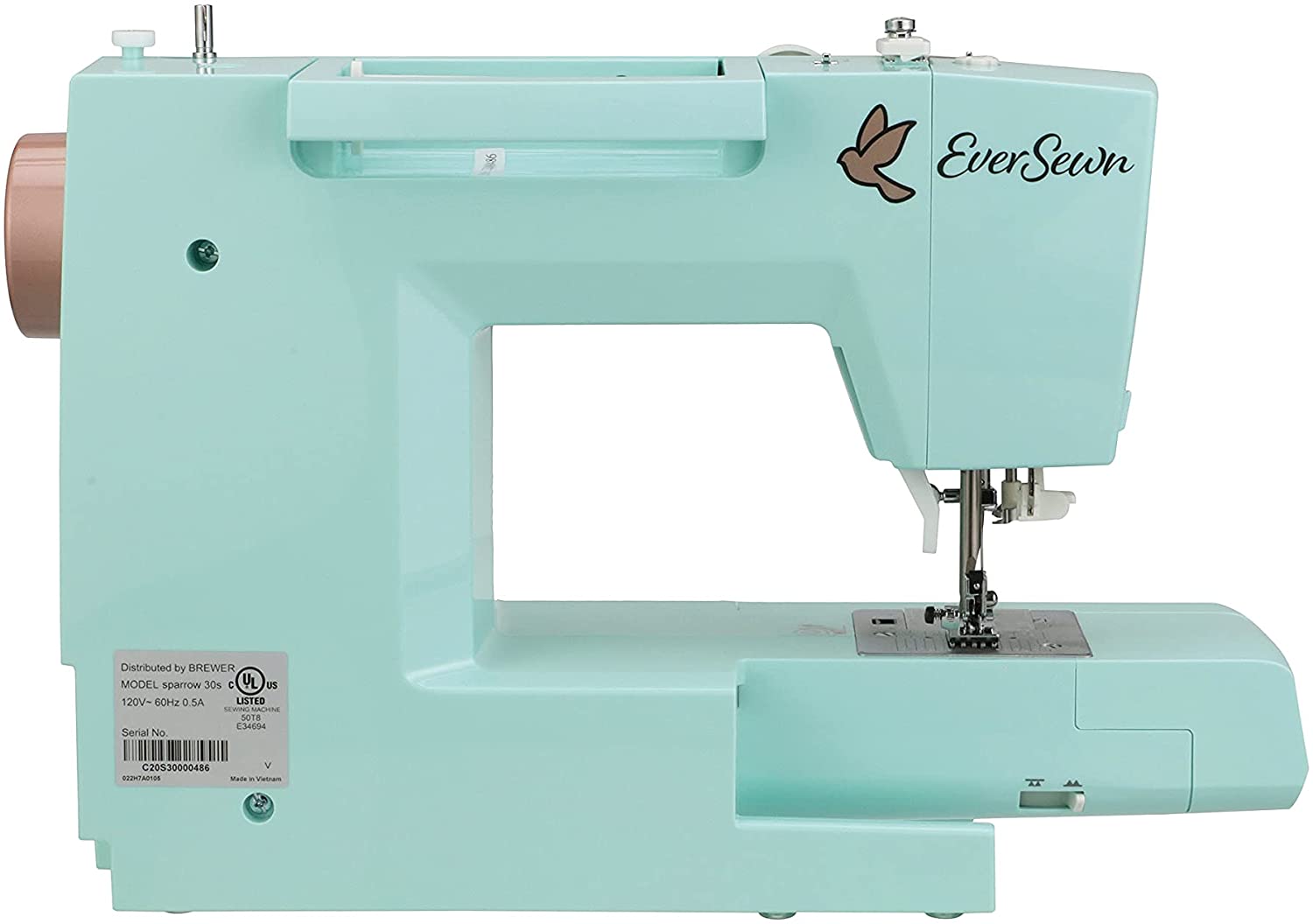 EverSewn Sparrow 30s Sewing Machine : Computer-Controlled, Red