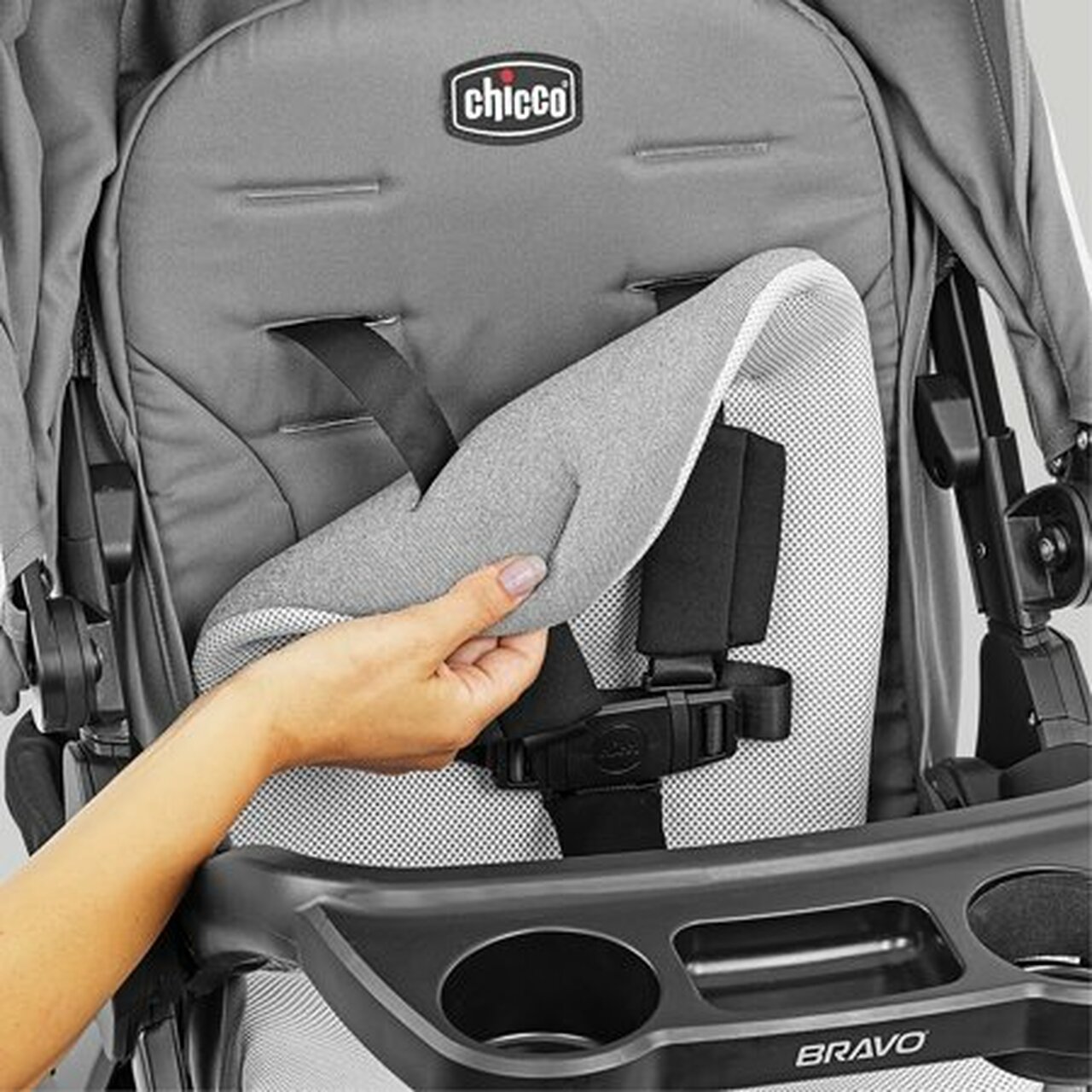 Chicco Bravo LE Trio Travel System, Driftwood