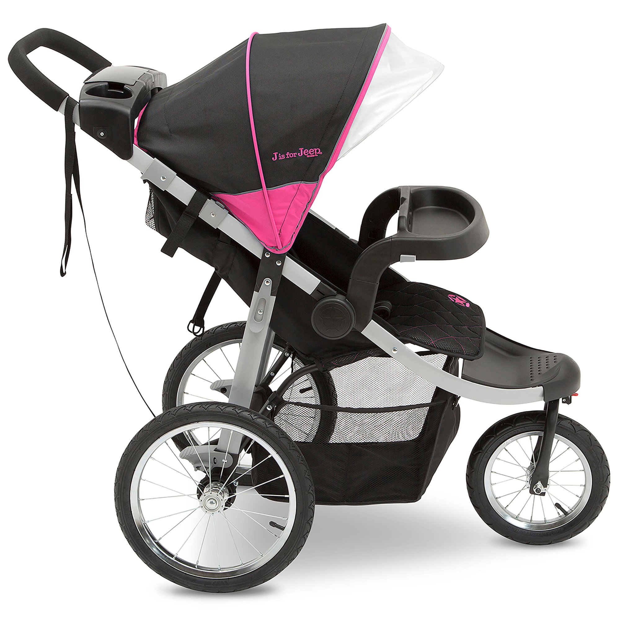 Jeep Unlimited Range Jogger by Delta Children, Trek Pink Tonal