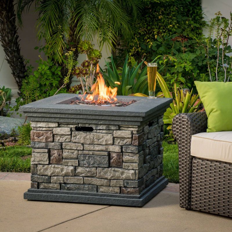 Chesney 32″ Light Weight Concrete Fire Pit – Christopher Knight Home