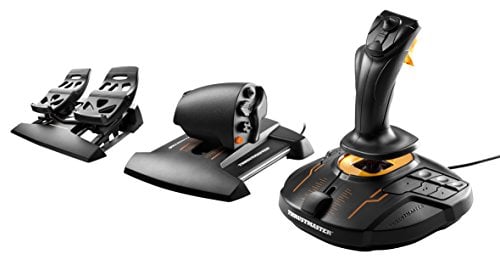 Thrustmaster T16000M FCS Flight Pack – Joystick, Throttle and Rudder Pedals – T.A.R.G.E.T Software, PC