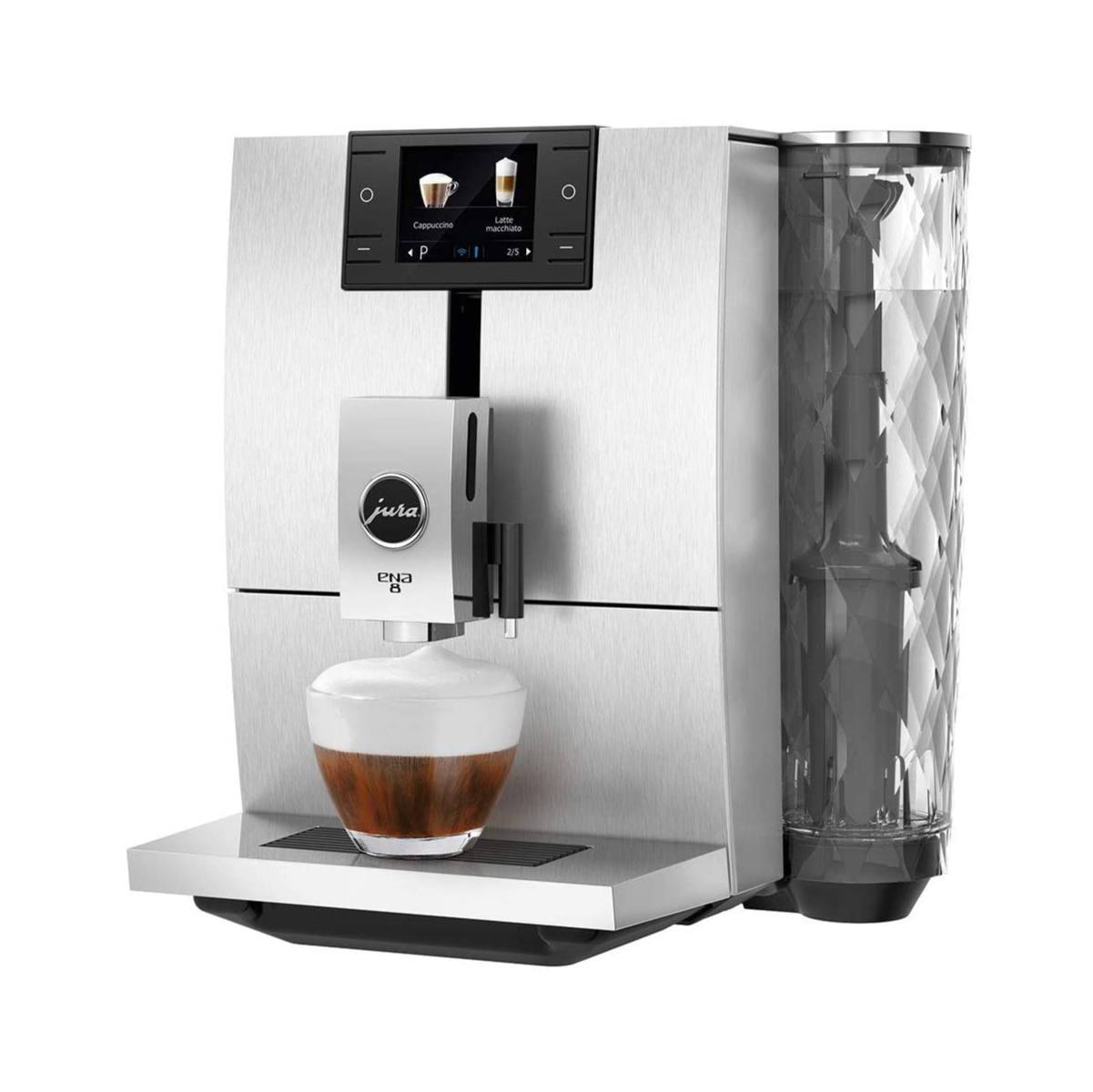 Jura ENA 8 Super Automatic Coffee & Espresso Machine (Massive Aluminum)