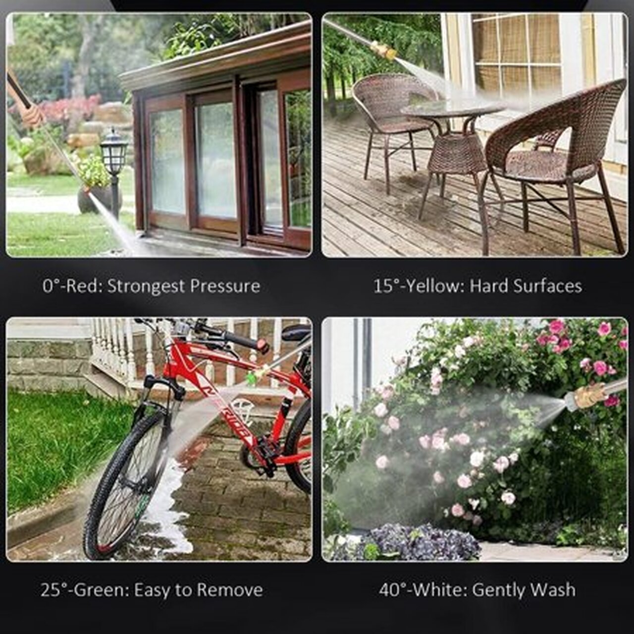 TEANDE 3800 PSI Pressure Washer, Electric 1800W High Pressure Power Washer Machine with Touch Screen and 5 Nozzles