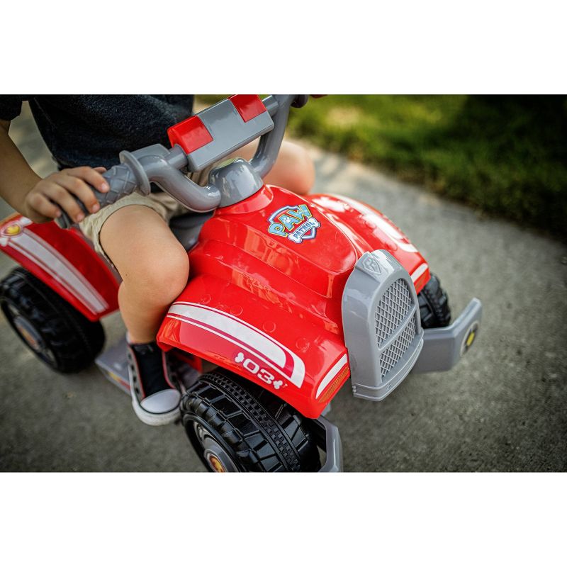 Kid Trax 6V Nickelodeon PAW Patrol Ride with Marshall Quad Powered Ride-On – Red