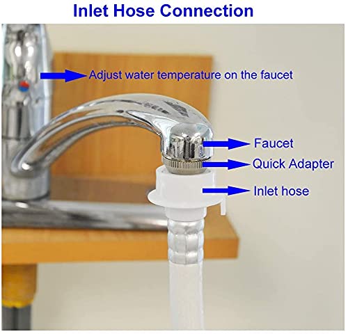 Panda Portable Washing Machine, 10lbs Capacity, 10 Wash Programs, 2 built in rollers/casters, Compact Top Load Cloth Washer, 1.34 Cu.ft