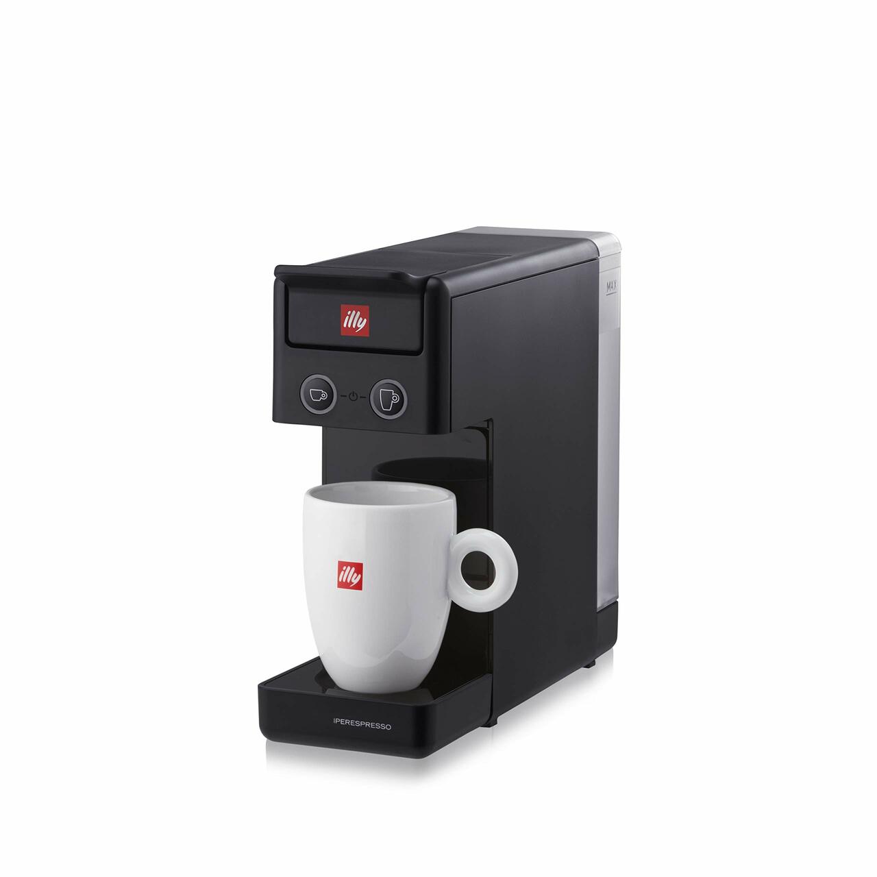 Illy NEW 2020 Y3.3 Espresso and Coffee Machine, 12.20×3.9×10.40, Black