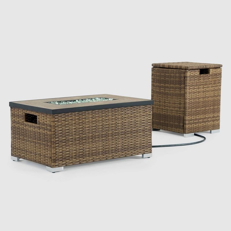 Cheyenne 32″x20″ Patio Fire Table – Sego Lily