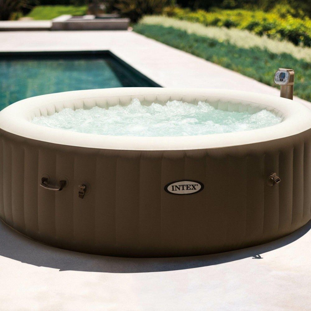 Intex PureSpa 6 Person Inflatable Hot Tub w/ Filters, Cleaning Kit & Accessories