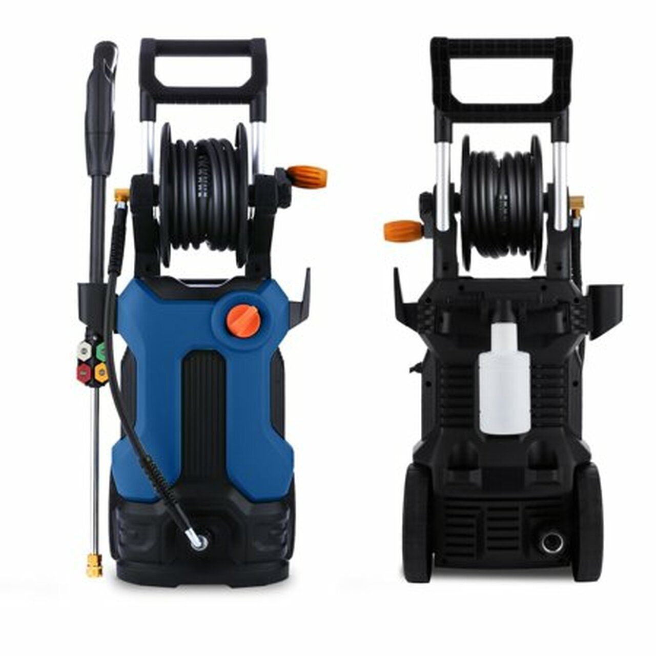 3800PSI Pressure Washer 3.0GPM 2000W High Electric Power Washer Cleaner Machine with 4 Nozzles Foam Cannon Blue