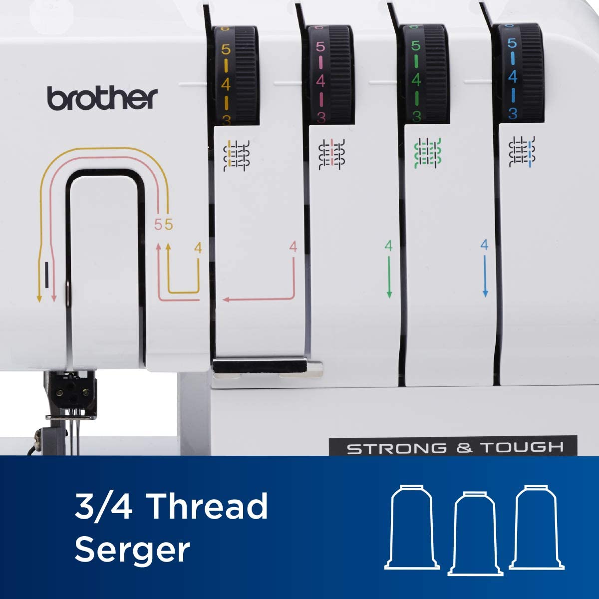 Brother ST4031HD Serger, Strong & Tough Serger, 1,300 Stitches Per Minute, Durable Metal Frame Overlock Machine