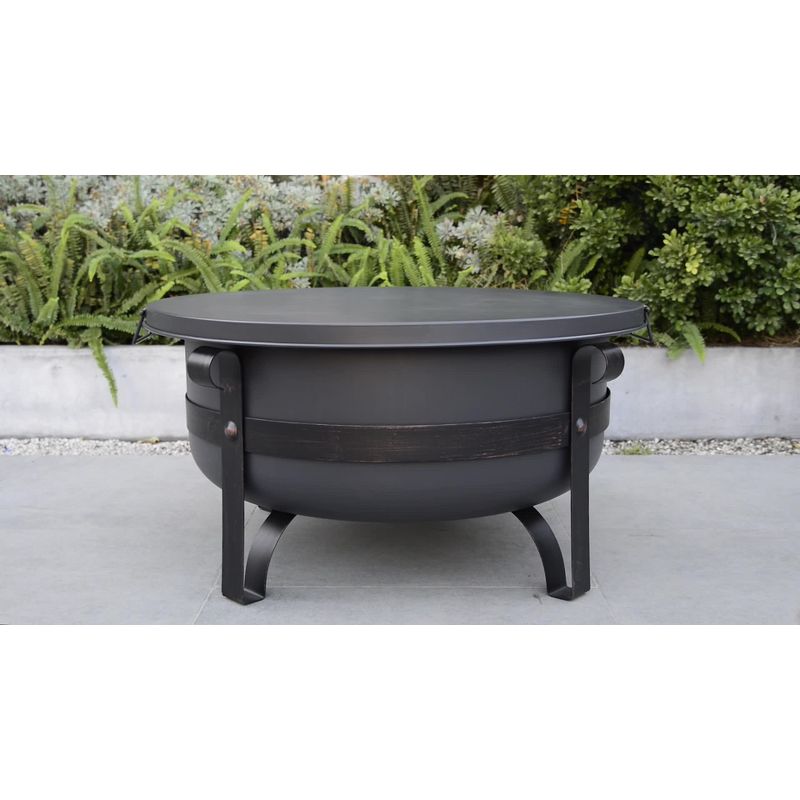 31″ Steel Wood Burning Fire Pit – Bond