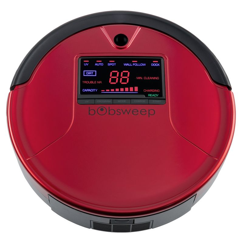 bObsweep PetHair Robot Vacuum Cleaner and Mop – Red