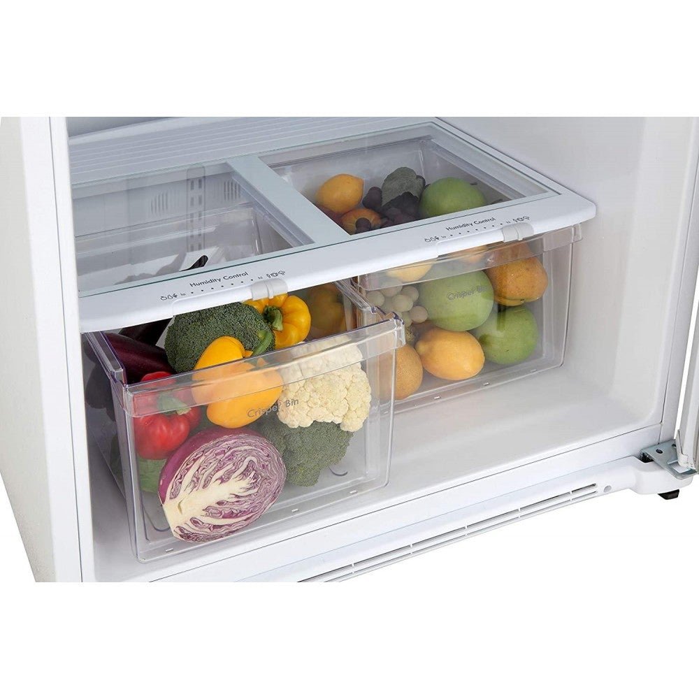 Kenmore 70715 Ice Maker and 18 Cubic Ft. Total Capacity Top Freezer Refrigerator, Stainless Steel