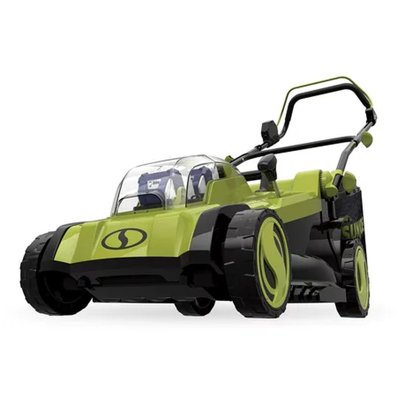 Sun Joe 24V-X2-17LM 48-Volt iON+ Cordless Lawn Mower Kit, 17-inch, 6-Position, W/ 2 x 4.0-Ah Batteries, Dual Charger, and Collection Bag