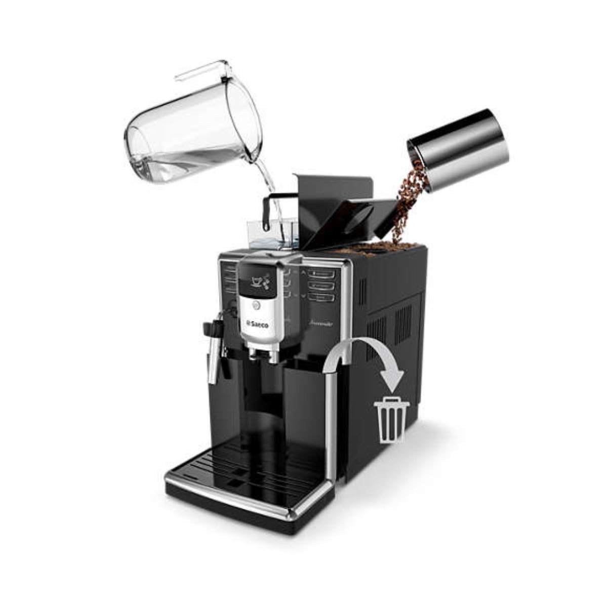 Saeco Incanto HD8911/48 Super Automatic Espresso Machine (Black) – REFURBISHED