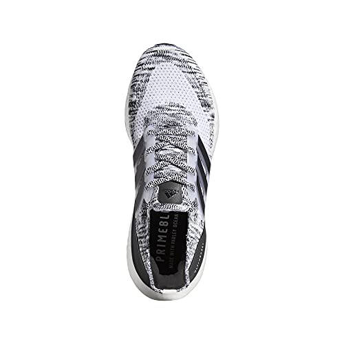 adidas Men's Ultraboost 21 Running Shoe, White/Black/Black, 7.5