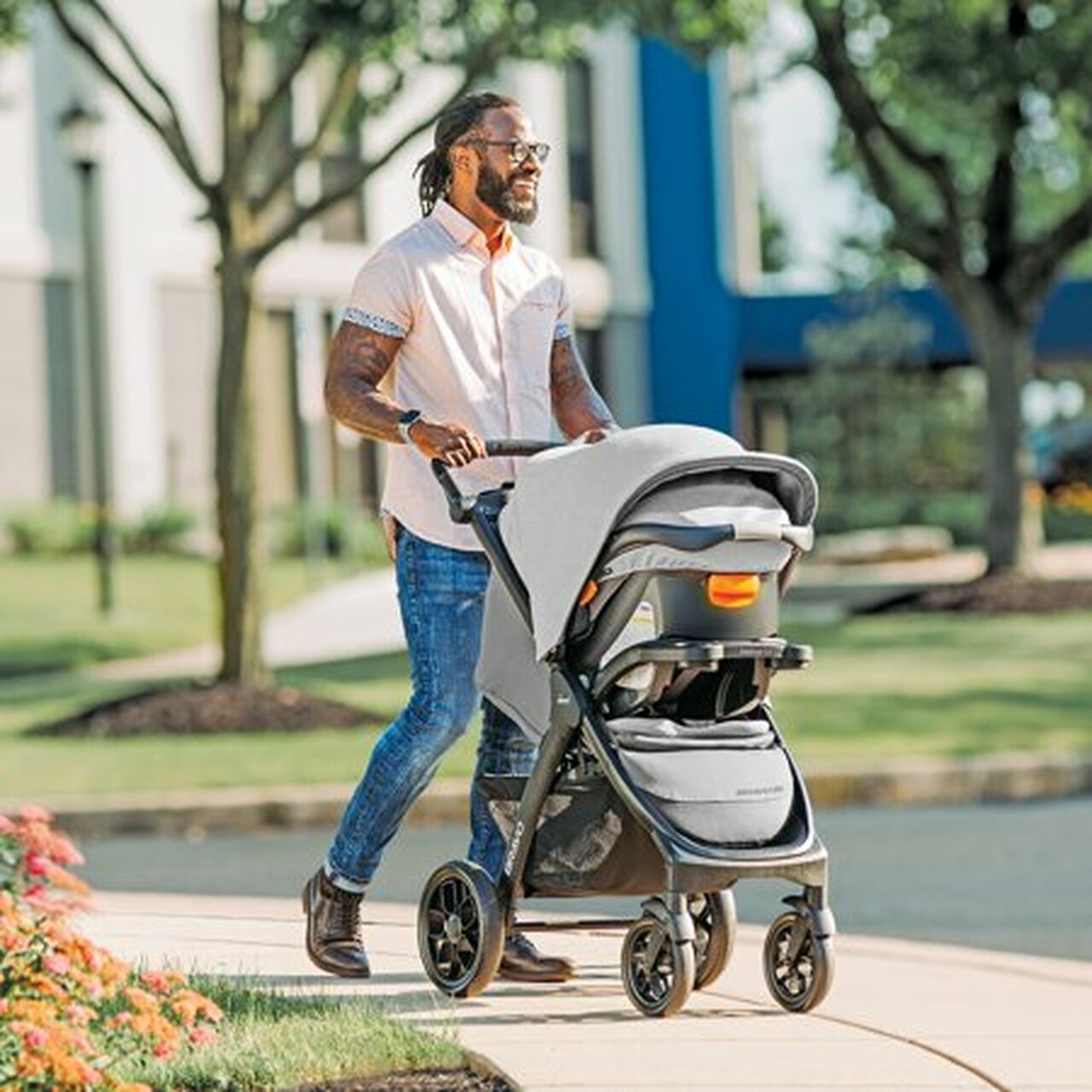 Chicco Bravo LE Trio Travel System, Driftwood