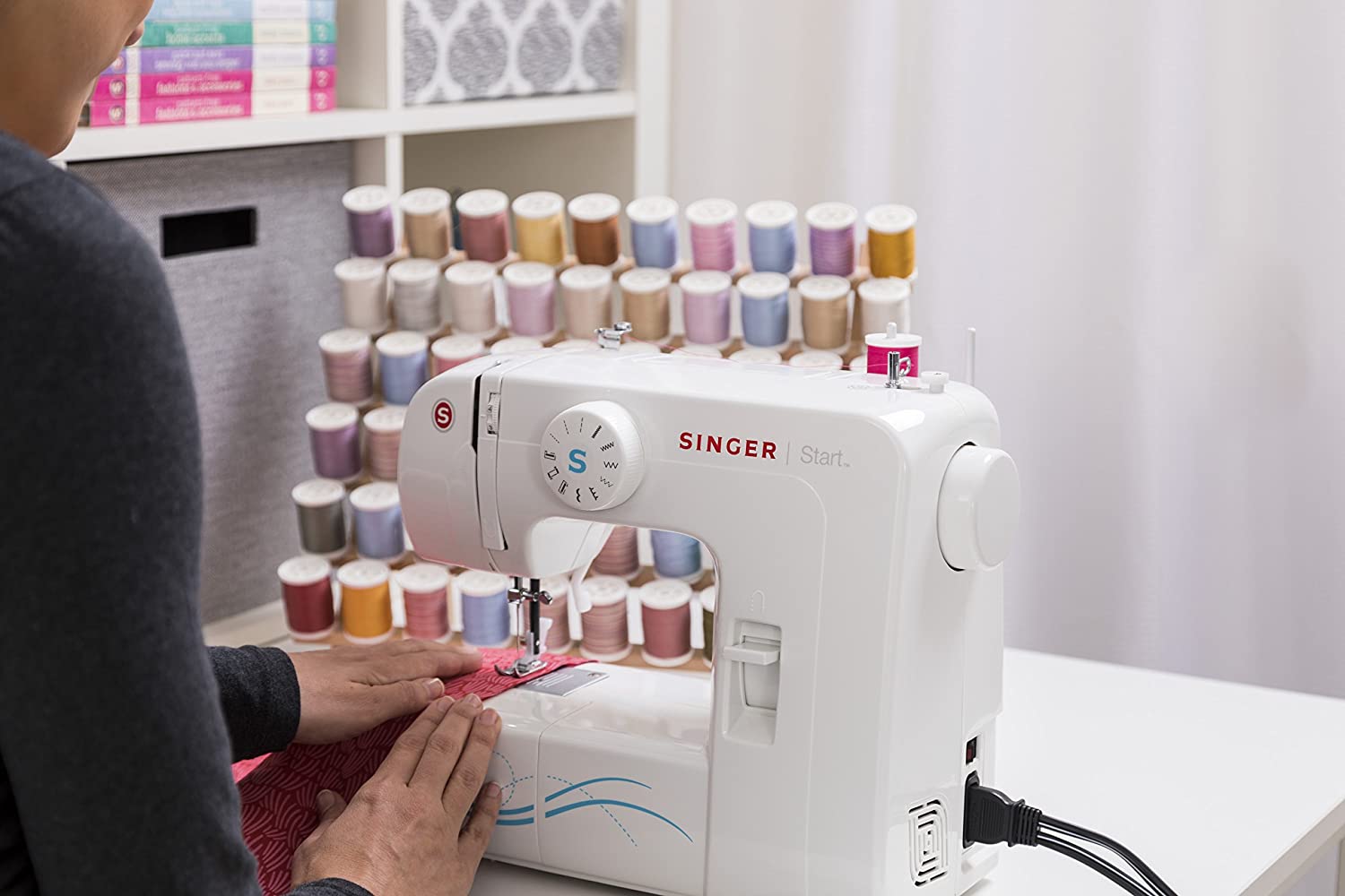 SINGER Start 1304 6 Built-in Stitches, Free Arm Best Sewing Machine for Beginners