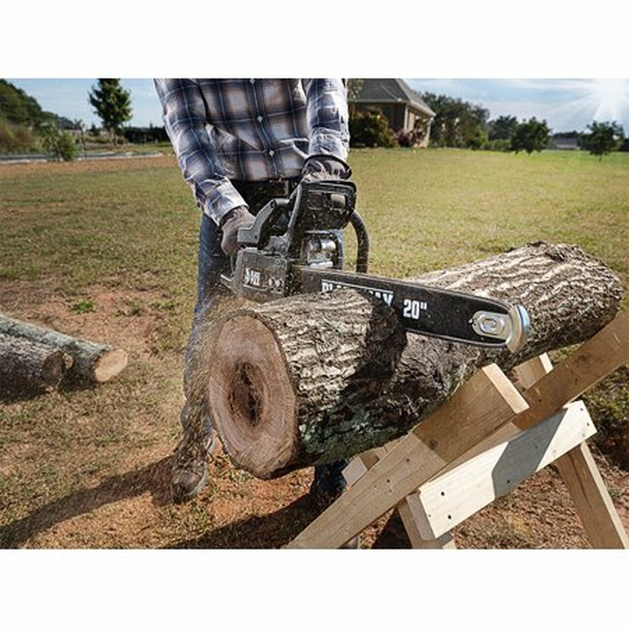 Black Max 20-inch Gas Chainsaw 50cc 2-Cycle Engine