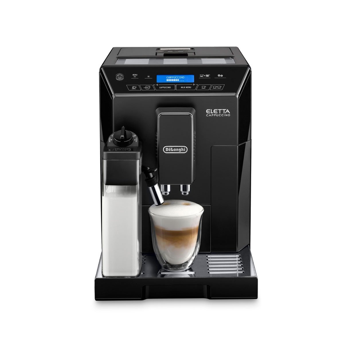 DeLonghi Eletta Cappuccino Super Automatic Espresso Machine ECAM44660B (Black) – REFURBISHED