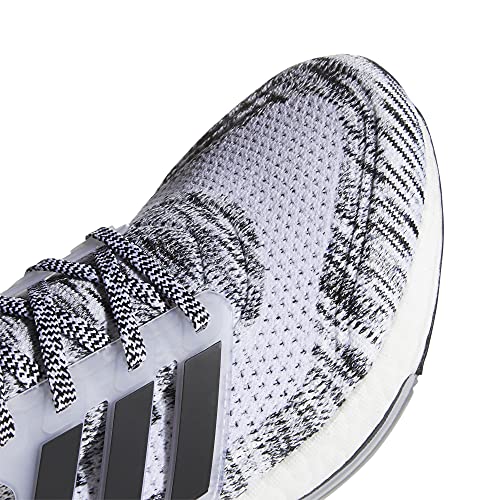 adidas Men's Ultraboost 21 Running Shoe, White/Black/Black, 7.5