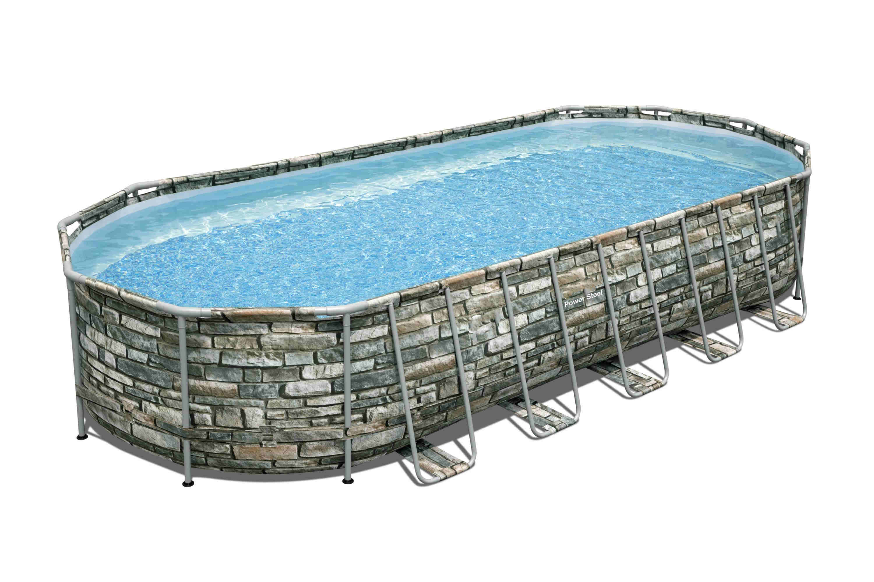 Swimming Pool-26' x 12' x 52' Oval Above Ground Pool Set