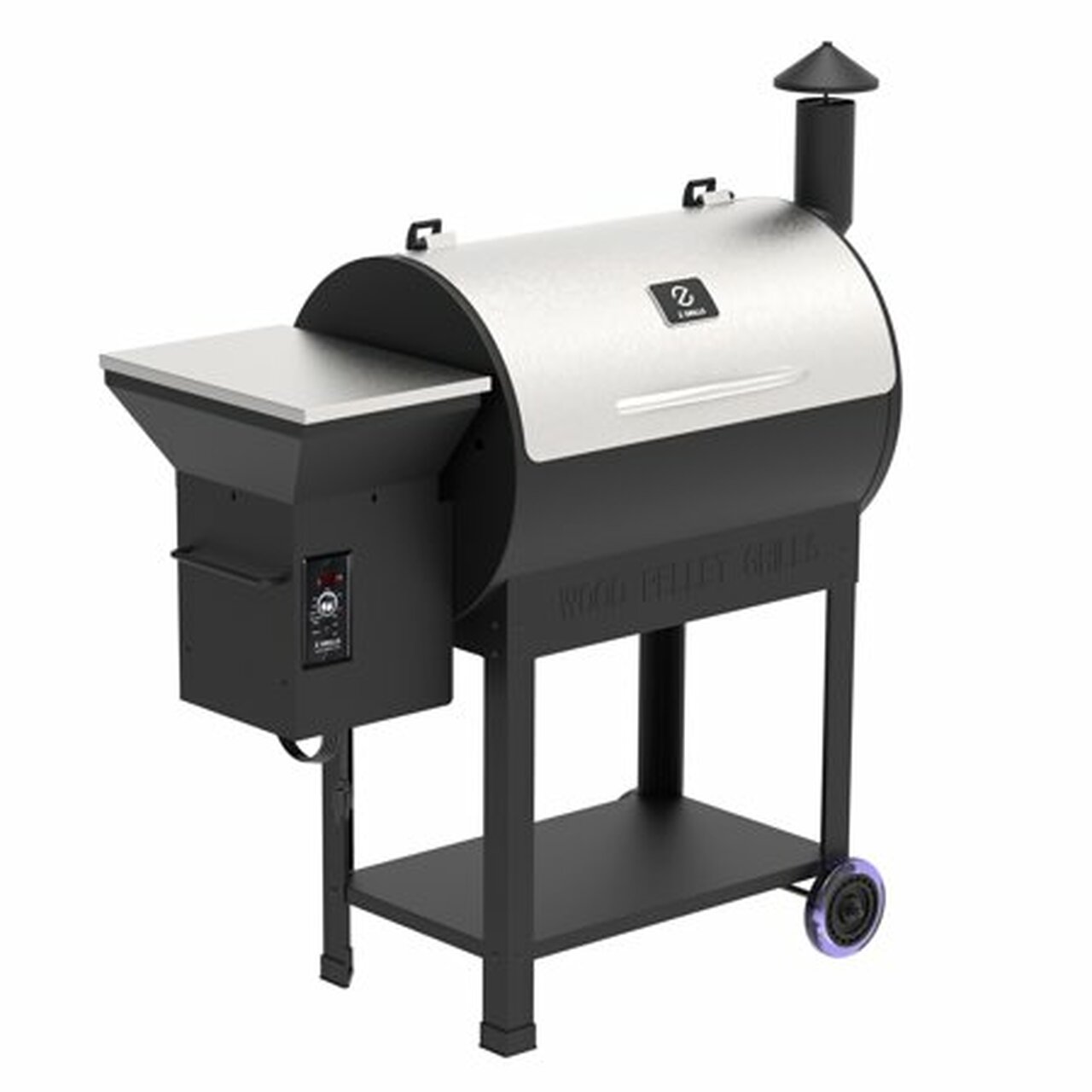 Z GRILLS ZPG-7002E 694 sq. in. Wood Pellet Grill and Smoker 8-in-1 BBQ Stainless Steel