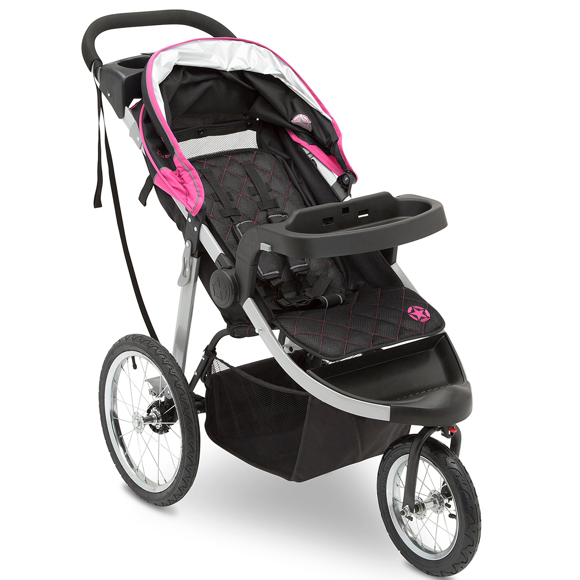 Jeep Unlimited Range Jogger by Delta Children, Trek Pink Tonal