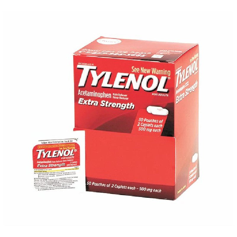 Medique Tylenol Extra Strength Tablets - (50x2/box - 108 Boxes)