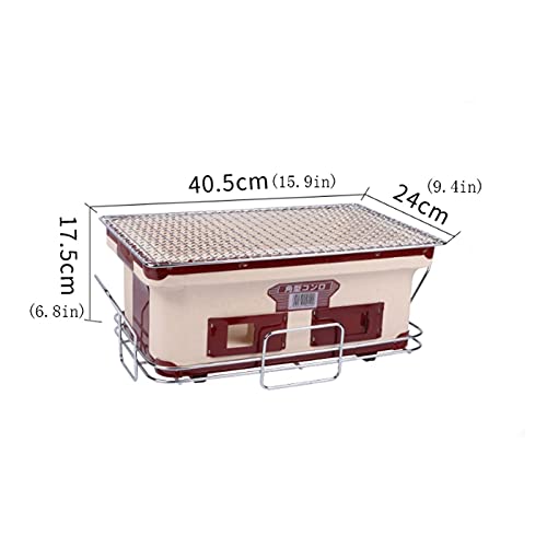 HYAN Barbecue Grill Charcoal Barbecue Grills Household Grills Charcoal Environmental Small Portable Desktop Grills for Picnics Camping Barbecue Shelves