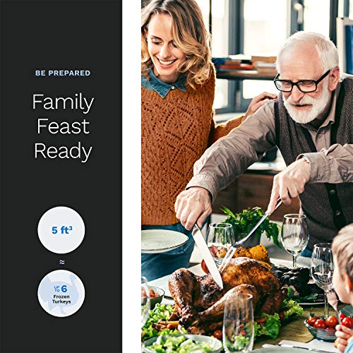 hOmeLabs HME030285N Chest Freezer, 5 Cubic Feet