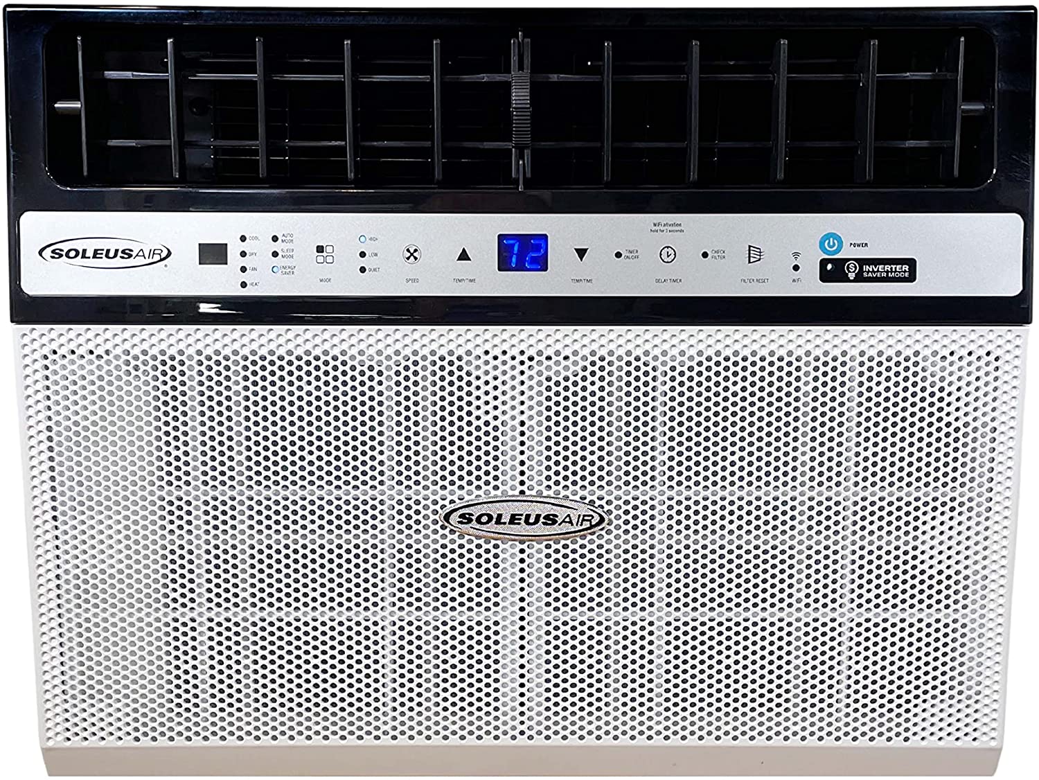 Soleus Air WS4-10EHW-301 10,000 BTU Saddle 115V WiFi Window Air Conditioner & Heater New