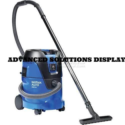 Nilfisk Aero 26 HEPA - Contractor-Grade Wet/Dry HEPA Vacuum w/Tool Start, 25 Liter