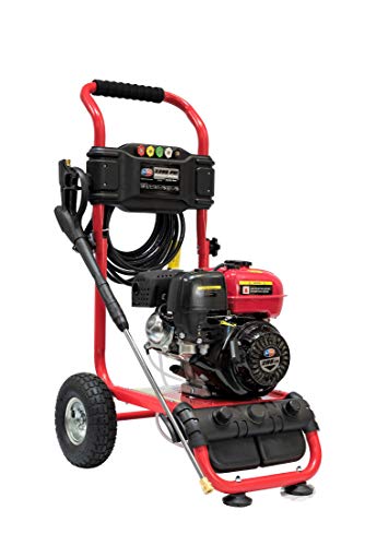 All Power America APW5119 3200 PSI 2.6 GPM Gas Pressure Washer, 30 ft High Hose, Black/Red