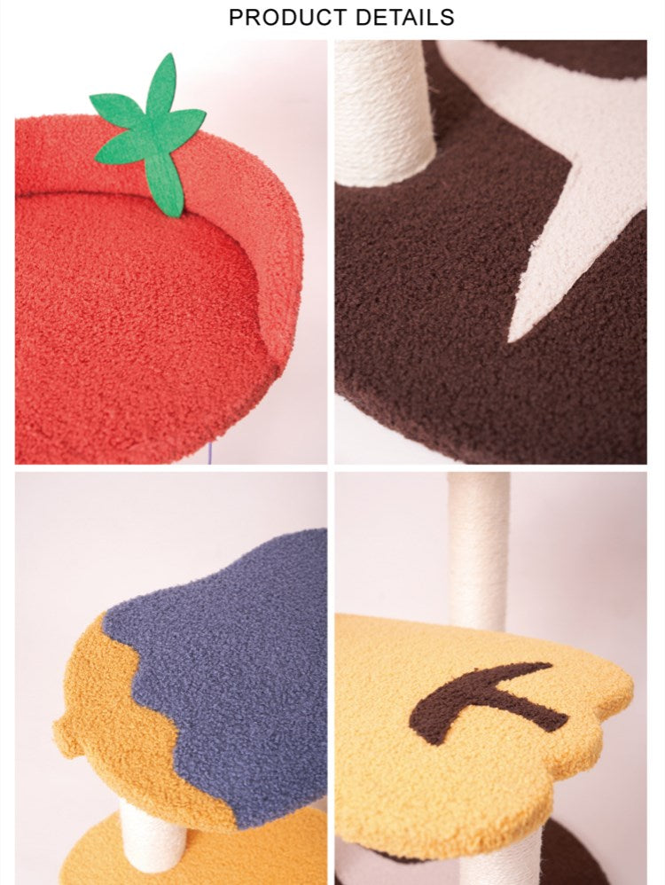 Vegetable Wood Cat Tree