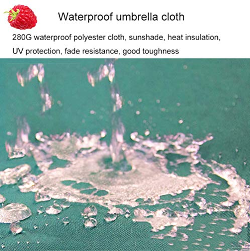 HLMBQ Large Garden Parasol 2.2m/7.2ft Round Wall Mount Patio Umbrella,Cantilever Parasol Aluminium Frame Polyester Canopy Sunshade Protection Folding Tilting