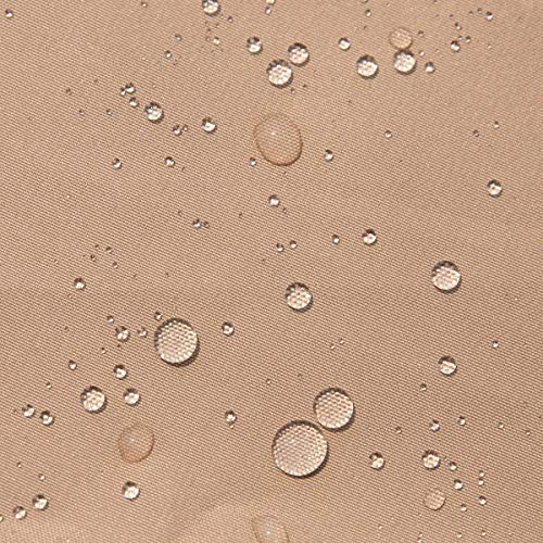 Mefo garden 12 x 12 ft Outdoor Patio Swan Gazebo Canopy for Backyard, Iron, 250gsm Polyester Canopy, Beige