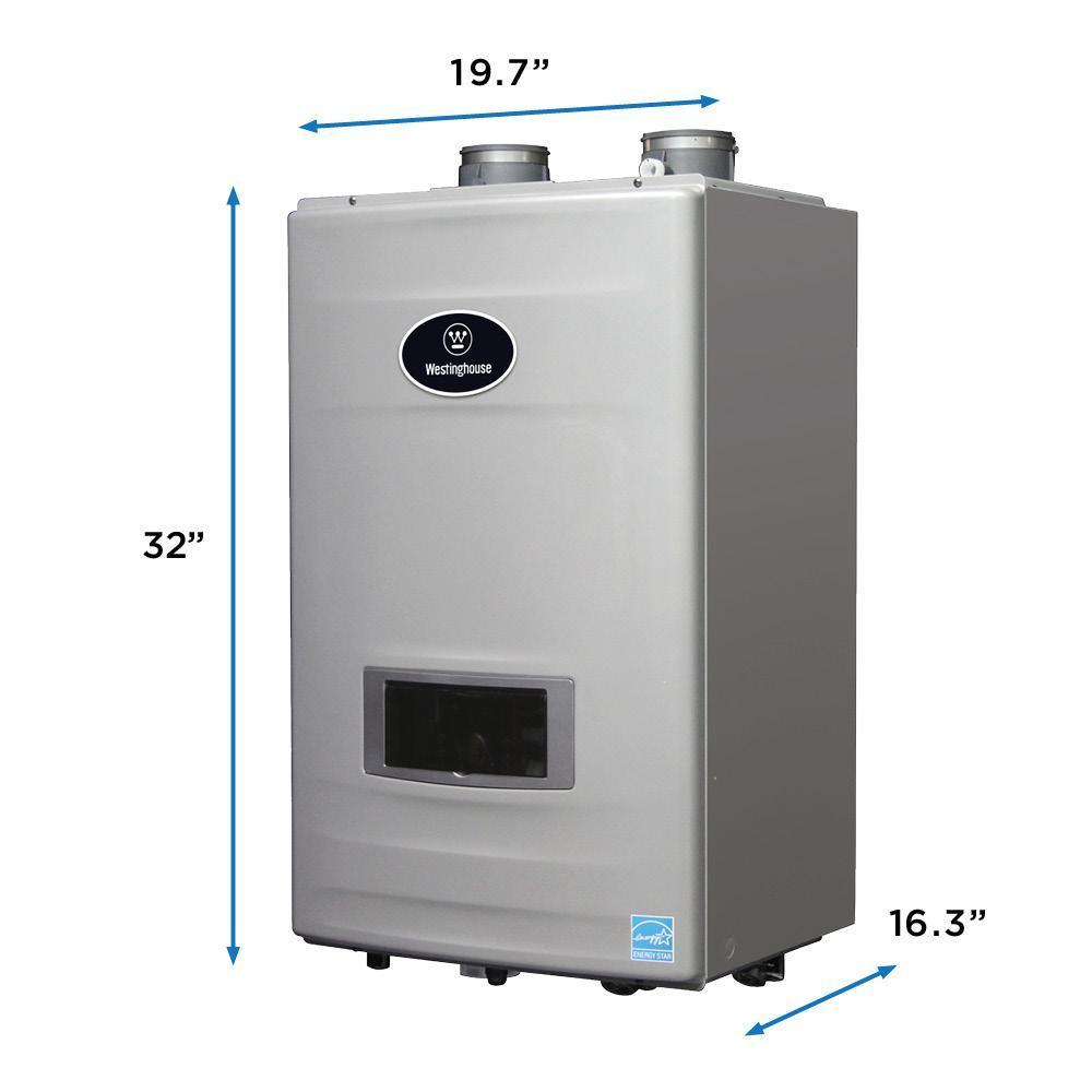 Westinghouse WGRGHLP199 11 GPM High Efficiency Liquid Propane Tankless Water Heater with Built-In Recirculation and Pump New