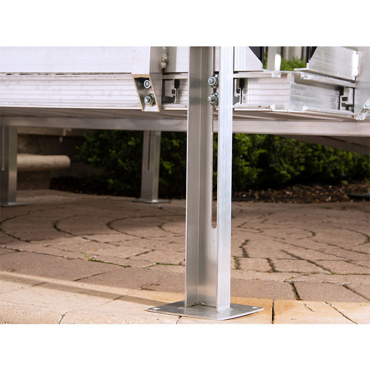 National Ramp Breeze Aluminum Mesh Wheelchair Ramp with Handrails