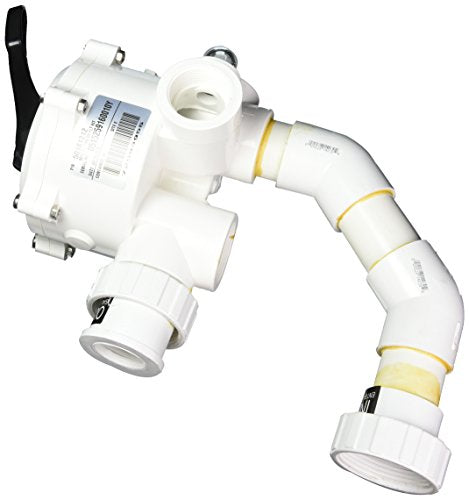 Pentair 50181212 1-1/2-Inch Threaded Side Mount Multiport Pre-Plumbed Valve with Plumbing Kit Replacement Pool and Spa Filter
