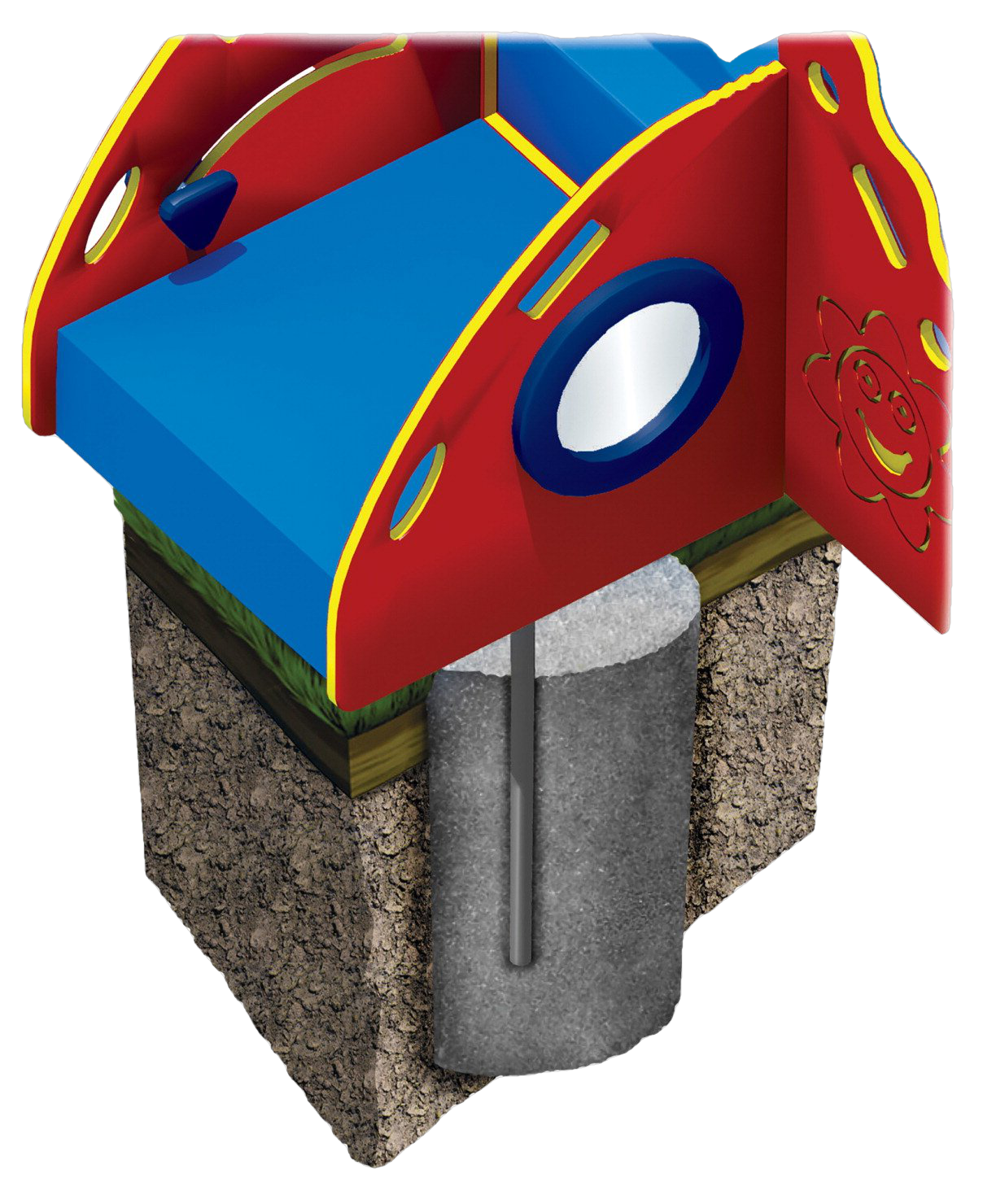 UltraPlay UP134 Crawl and Toddle Playset In-Ground Mounting Kit New