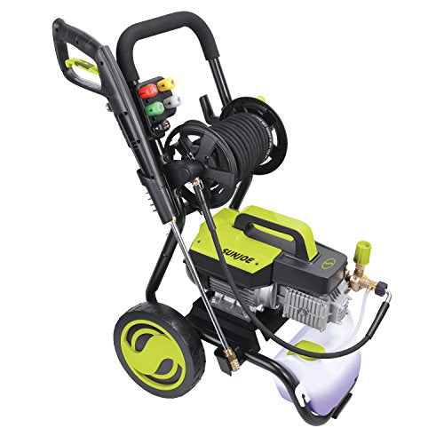 Sun Joe SPX9006-PRO 2.15 HP 1300 PSI 2 GPM Commercial Pressure Washer with Roll Cage and Hose Reel