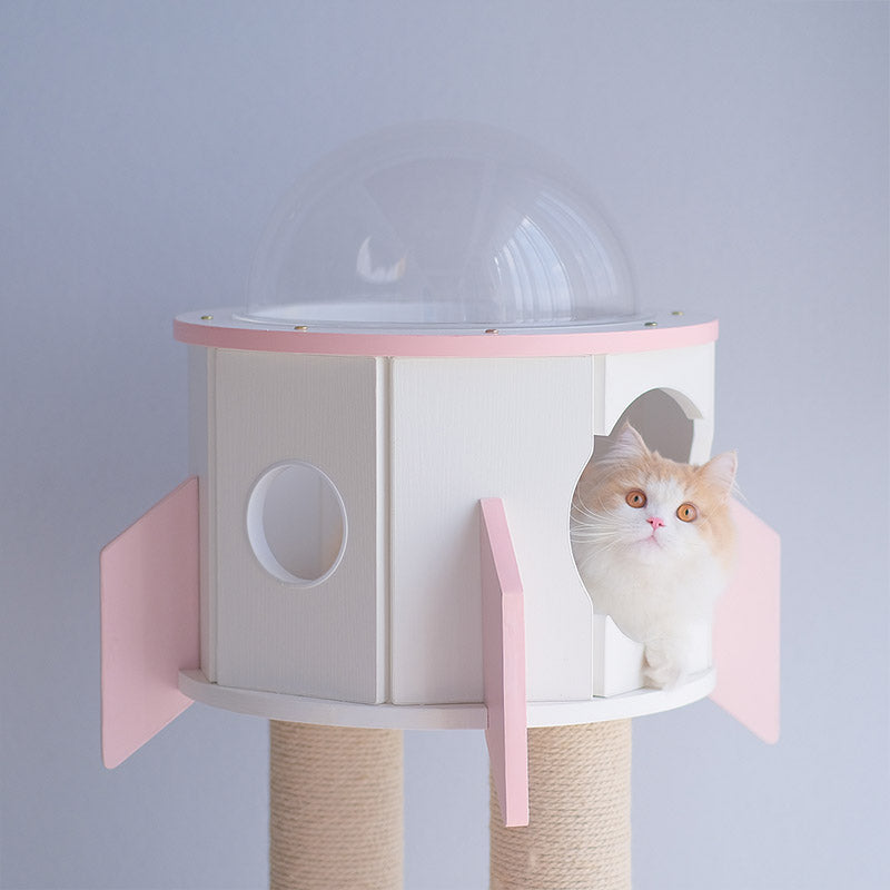 White Rocket Cat Tree