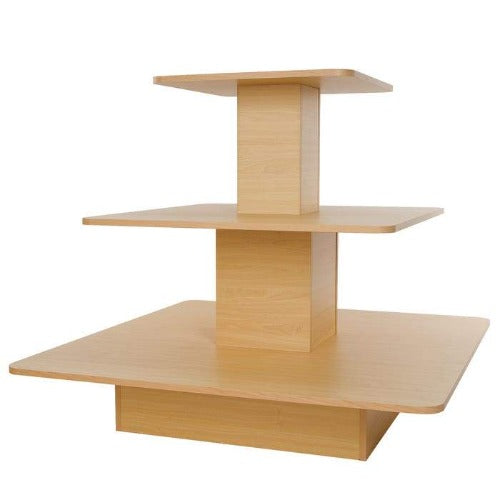 Econoco 3-Tier Melamine Square Table