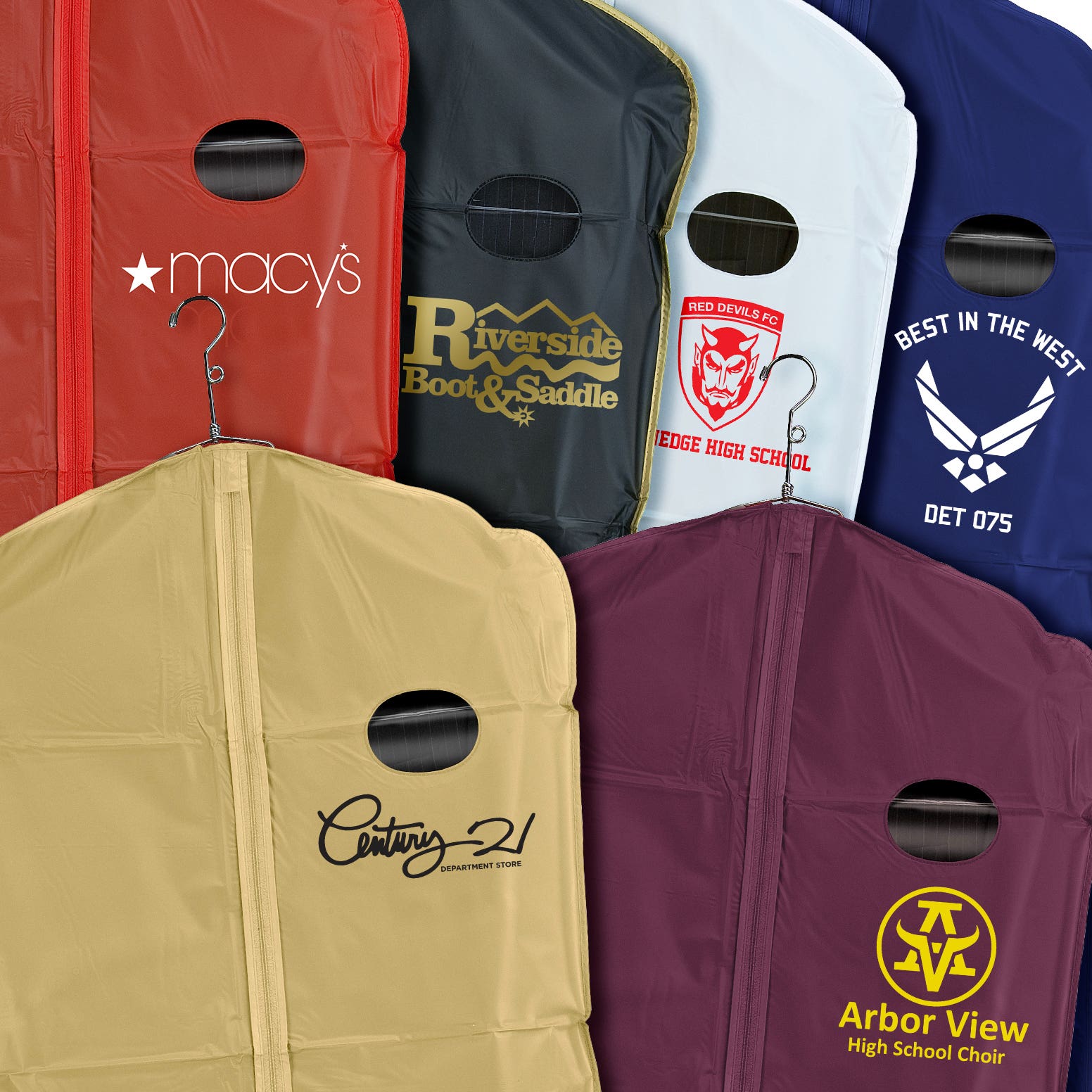 Econoco Zippered Garment Cover with Taffeta Finish (100 Pieces Per Carton)