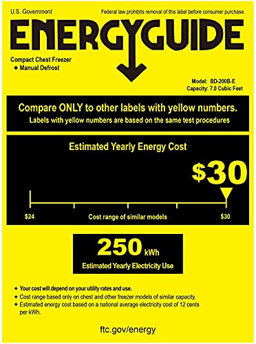 Chest Freezer 7 Cu Ft, ELAKSE Deep Freezer with 4 Removable Basket, Dry Erase Board & 7 Temperature Levels, From -4℉ to 6.8℉, Free-Standing Quiet Compact Freezers for Home, Restaurant, Black