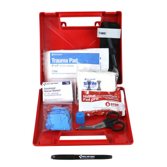 First Aid Only Bleeding Control Wall Station Standard Kit (Case of 3)